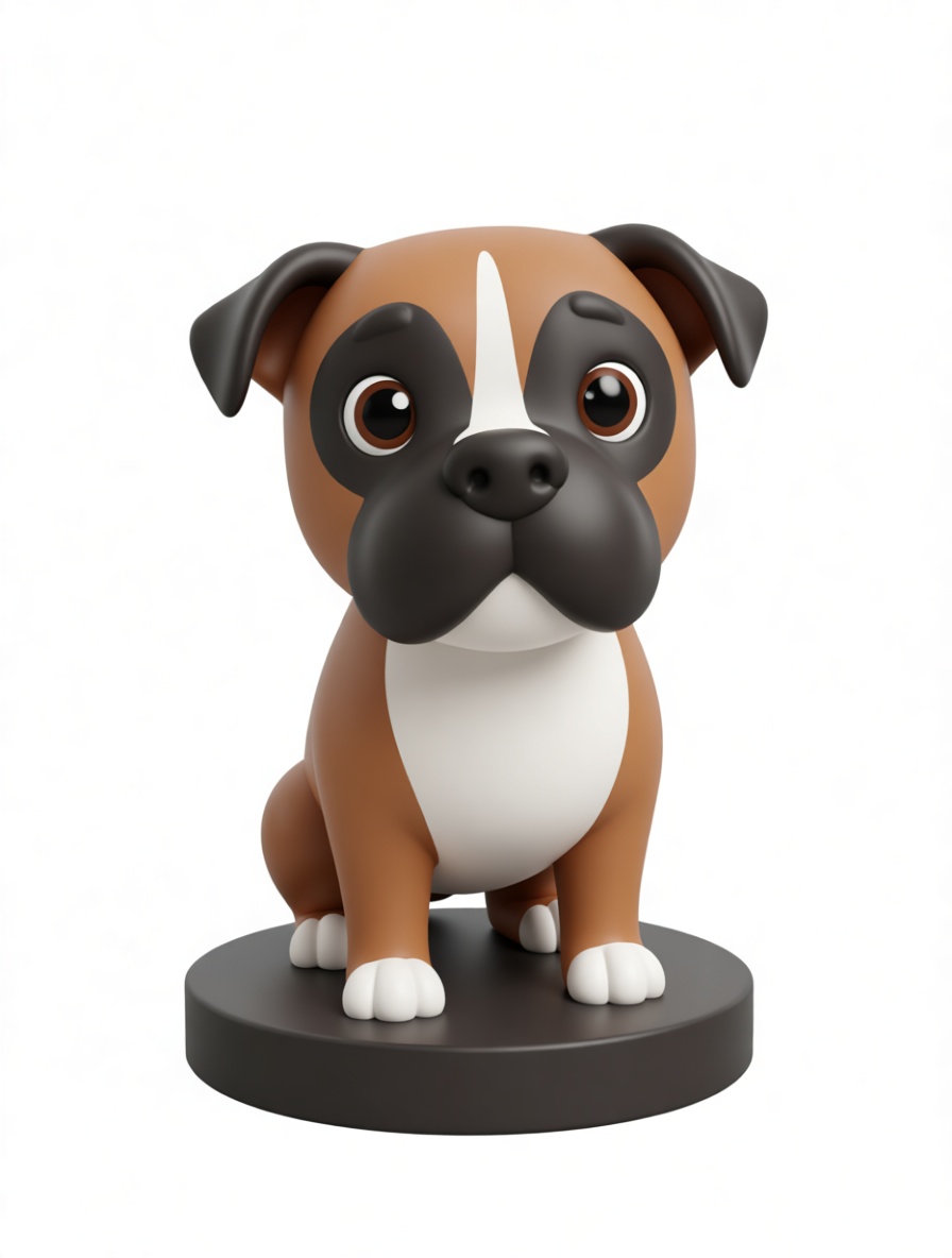 Boxer Dog Figurine free 3D printable STL