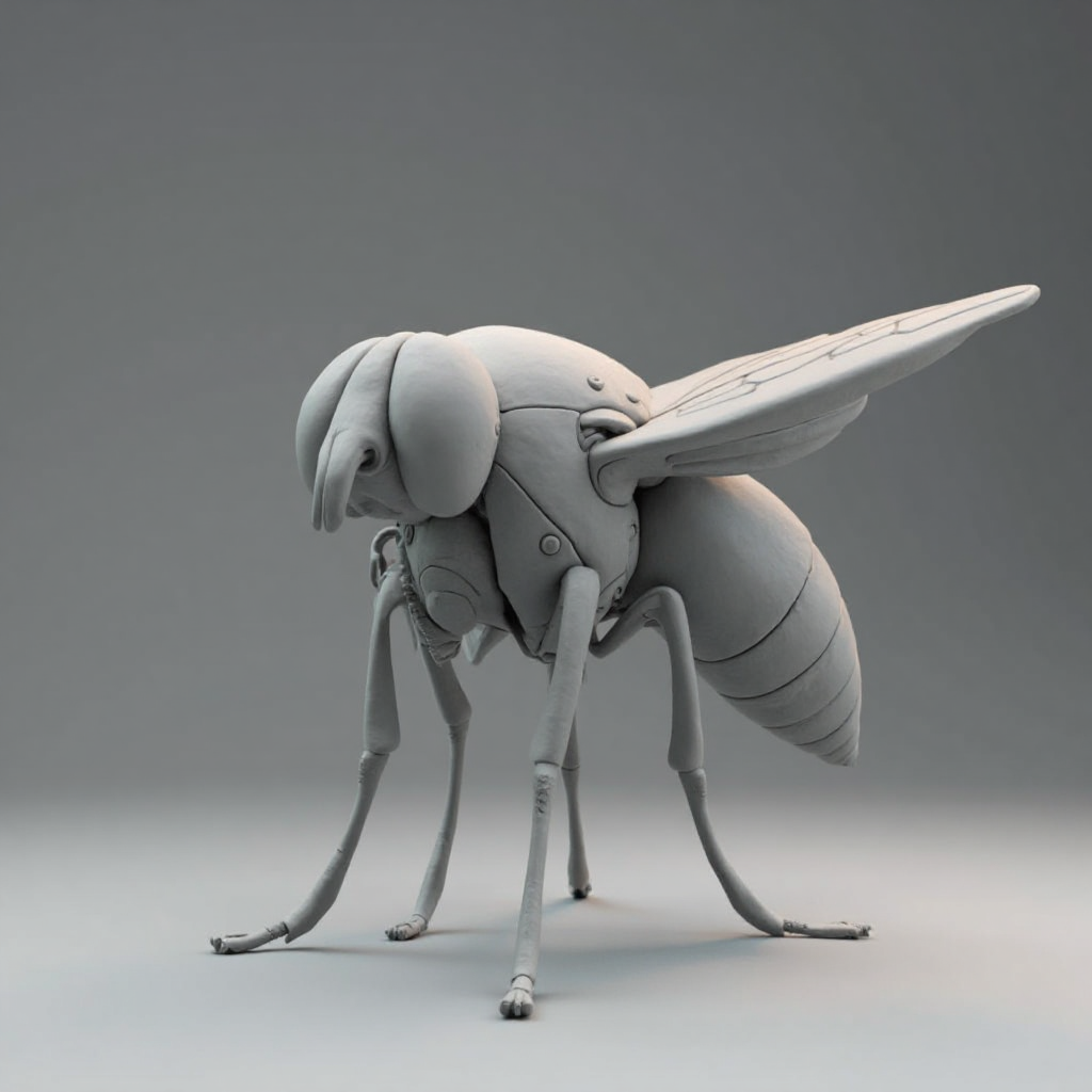 Common Housefly Figurine free 3D printable STL