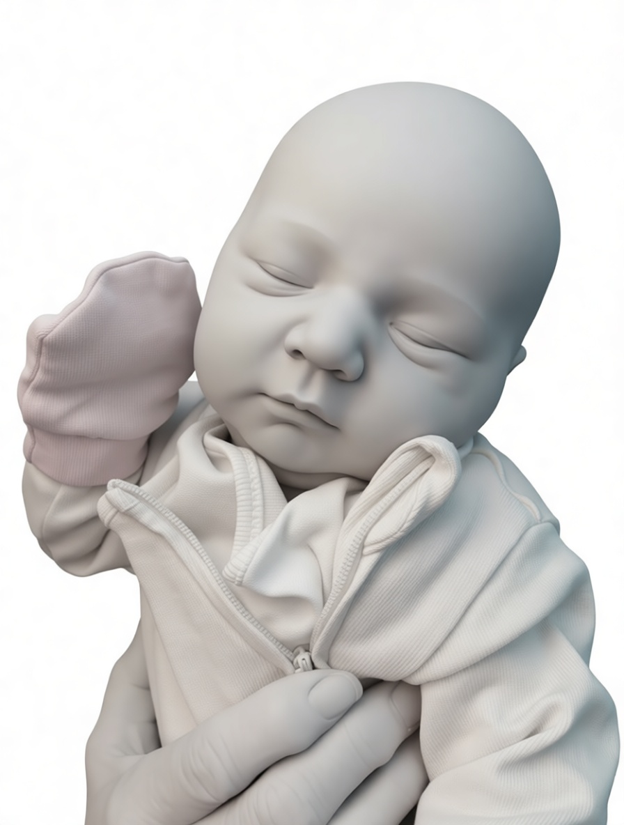 Sleeping Newborn Figurine free 3D printable STL