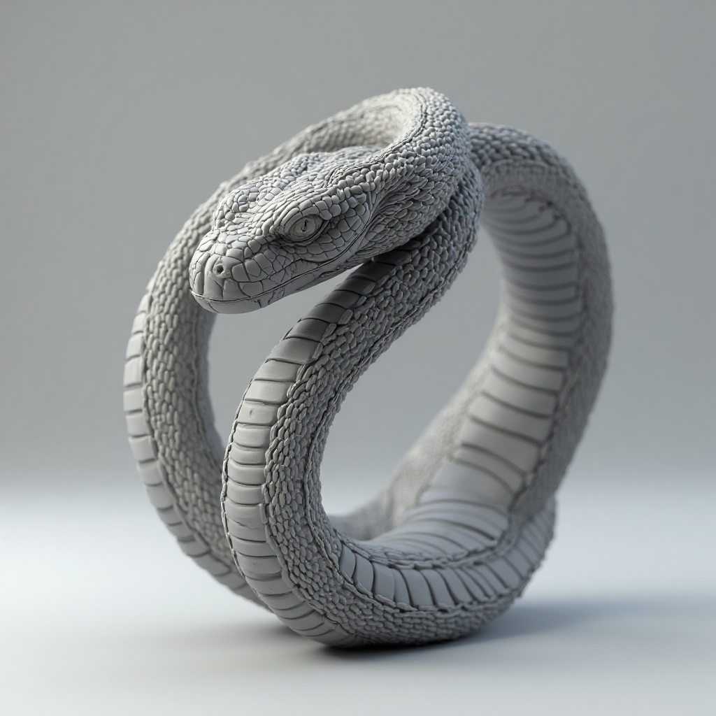Realistic Snake Bracelet free 3D printable STL
