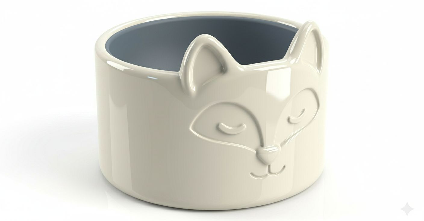 Fox Face Bowl free 3D printable STL
