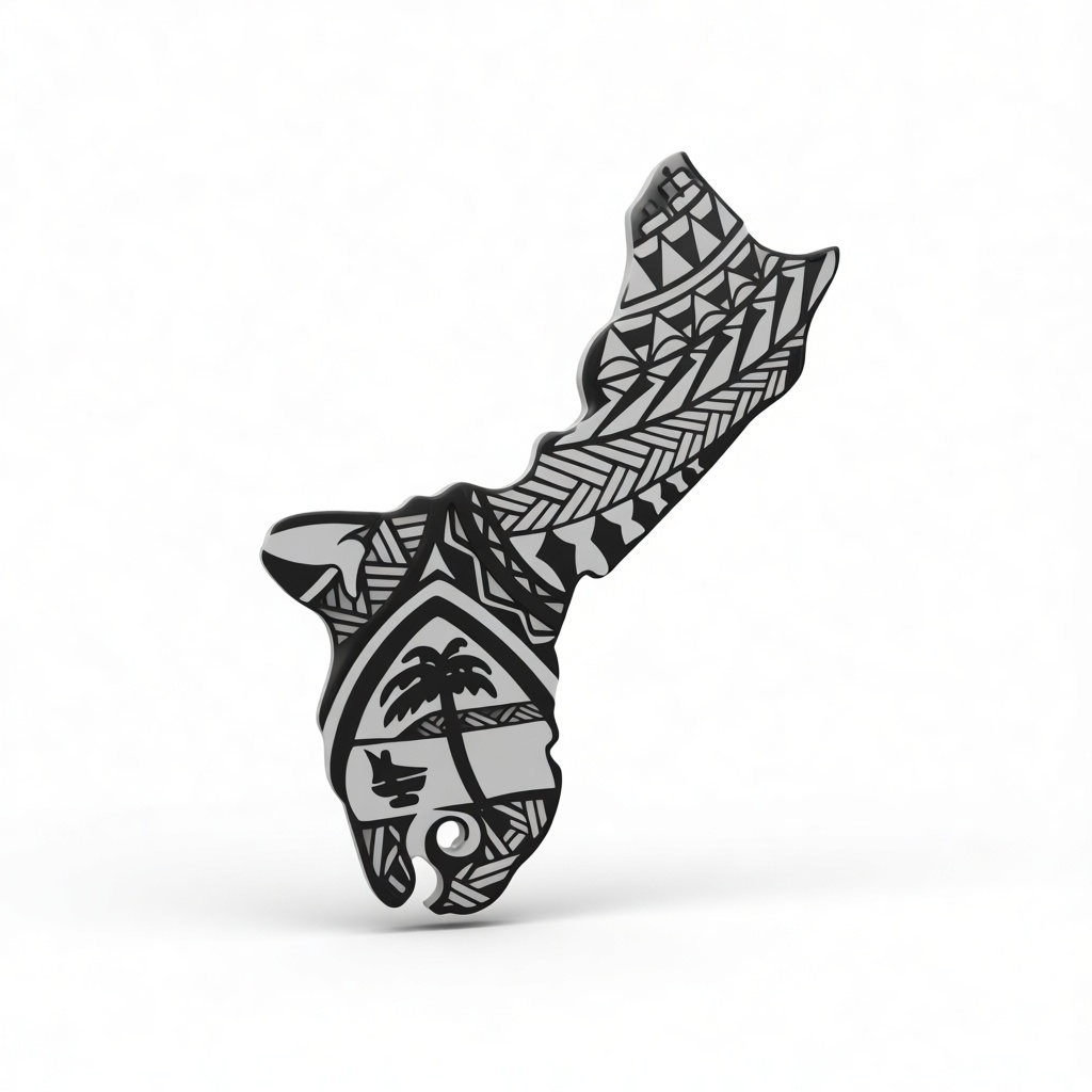 Samoa Map Ornament free 3D printable STL