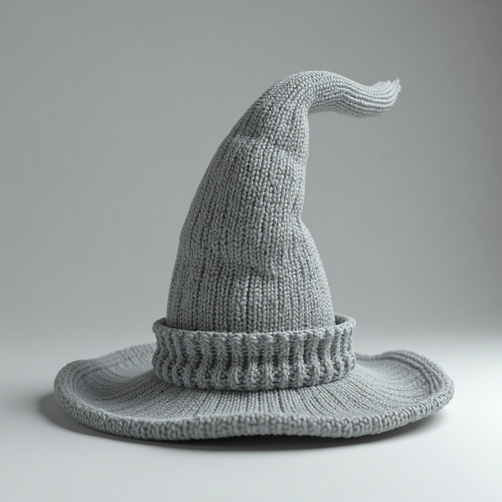 Knitted Witch Hat free 3D printable STL