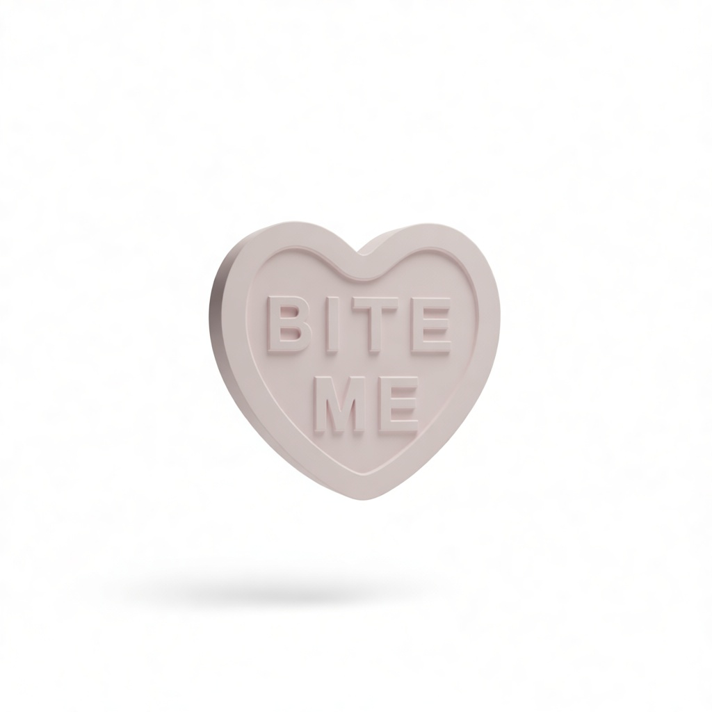 Bite Me Heart Candy free 3D printable STL
