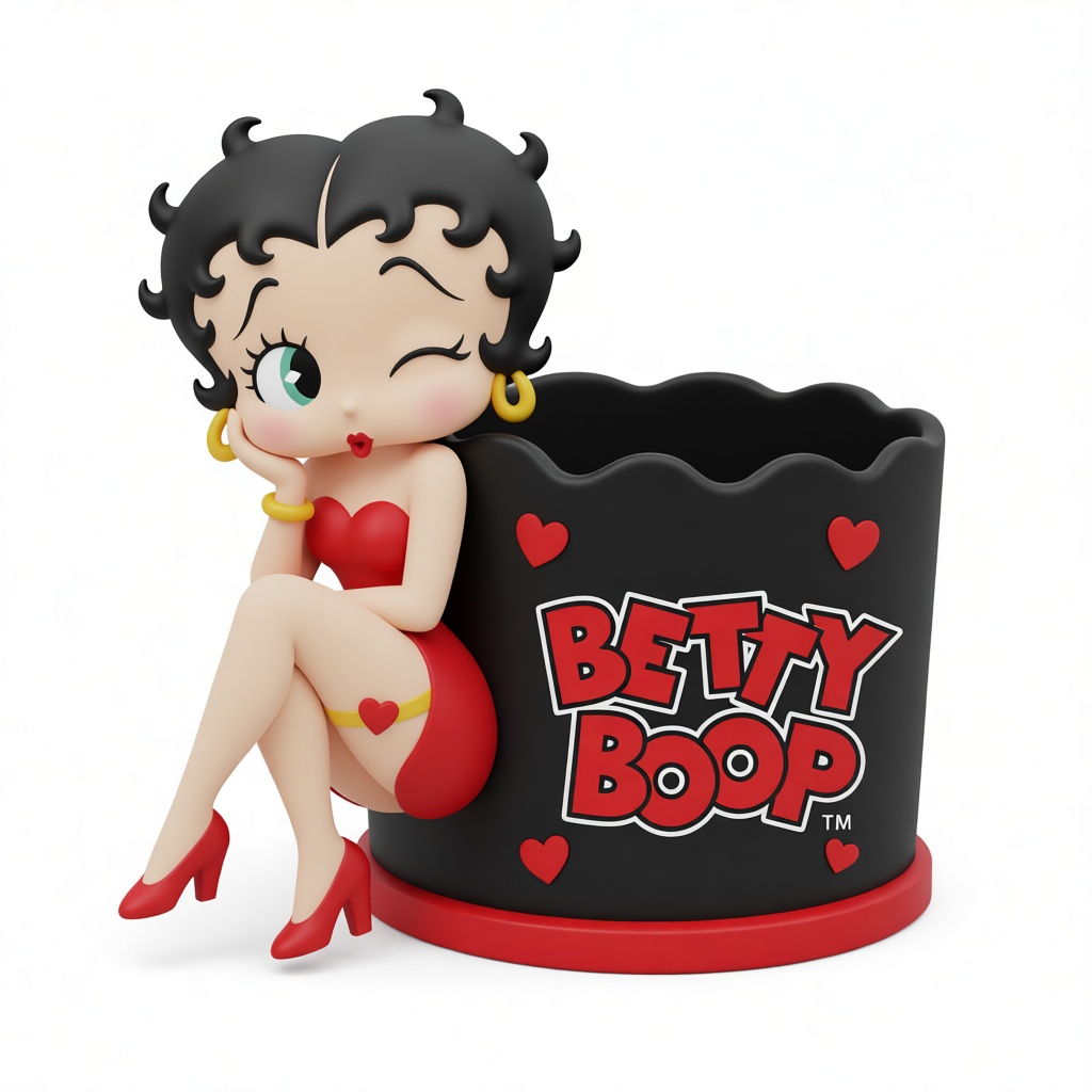 Betty Boop Pen Holder free 3D printable STL