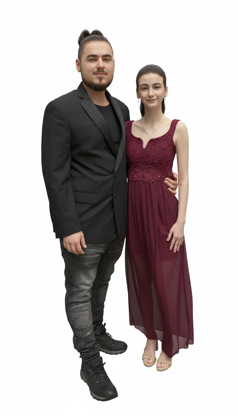 Couple Standing Figurine free 3D printable STL