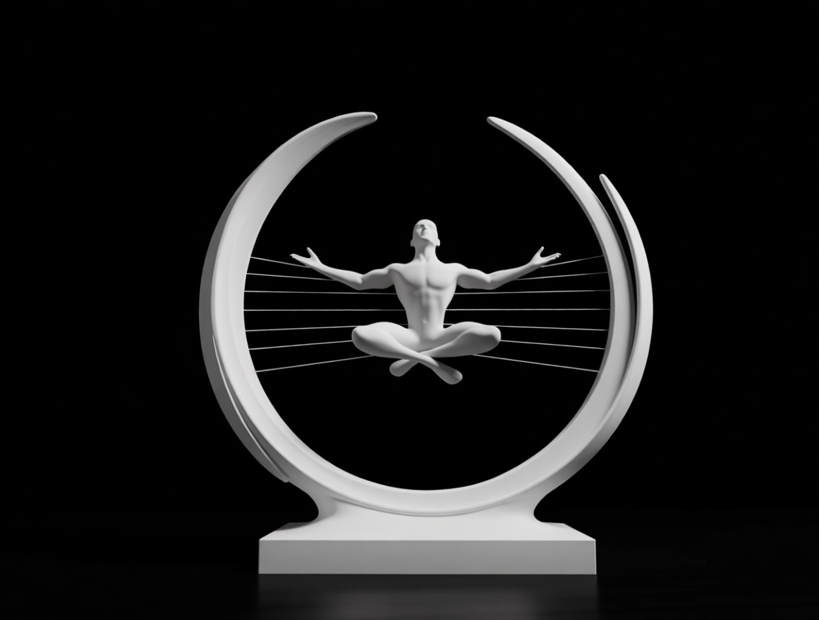Meditating Man Sculpture free 3D printable STL