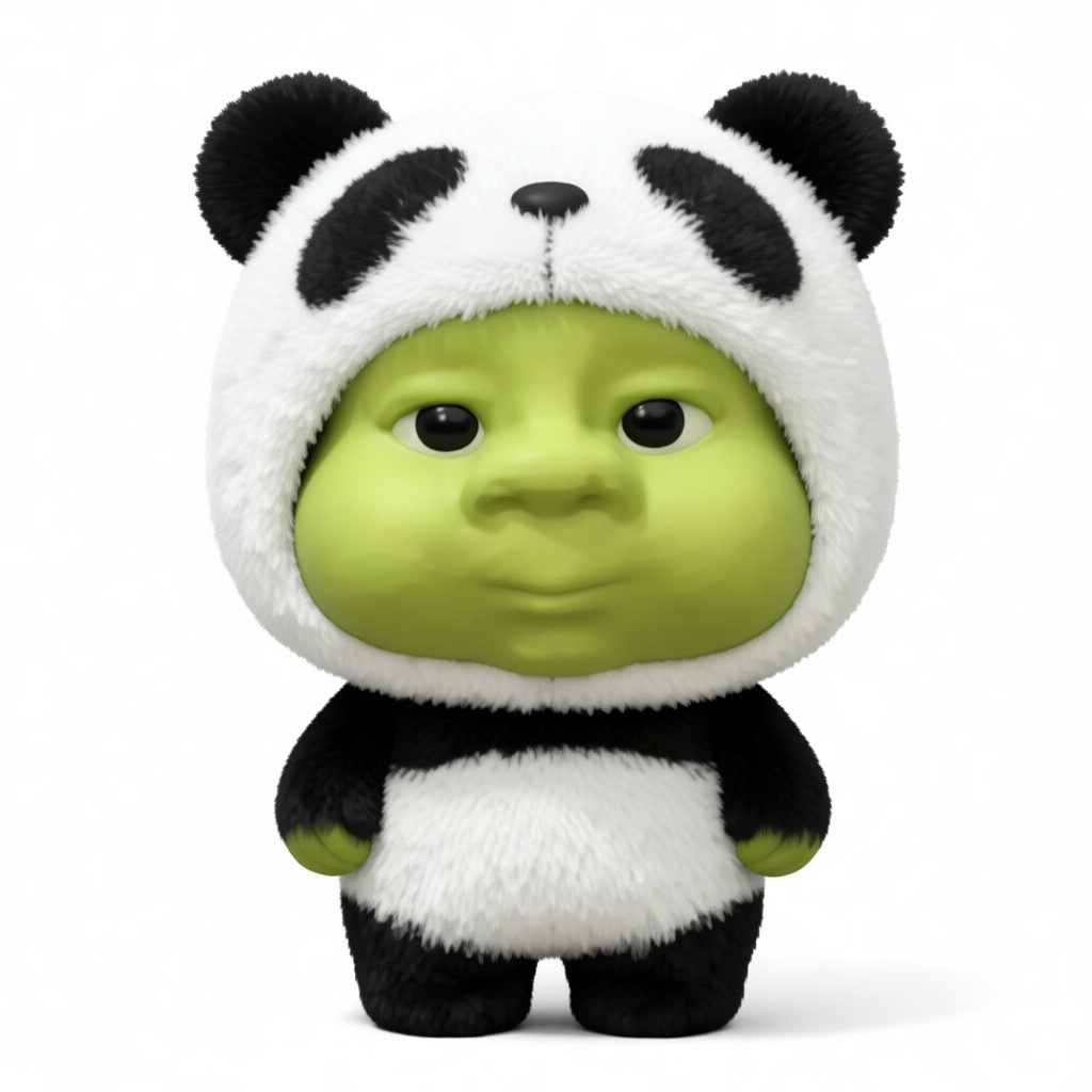 Panda Costume Baby Figurine free 3D printable STL