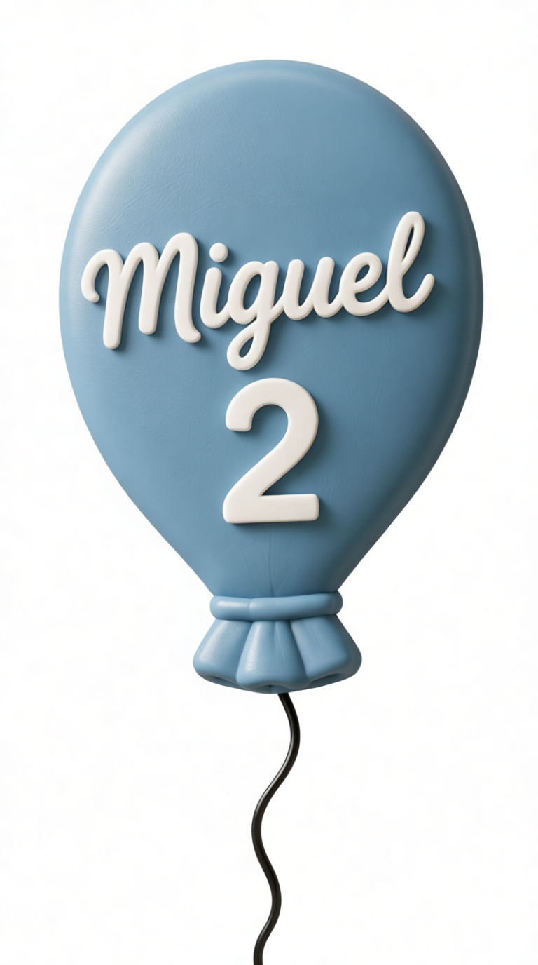 Custom Name Balloon Model free 3D printable STL