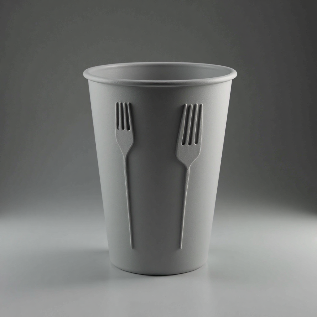 Fork Motif Cup Planter free 3D printable STL