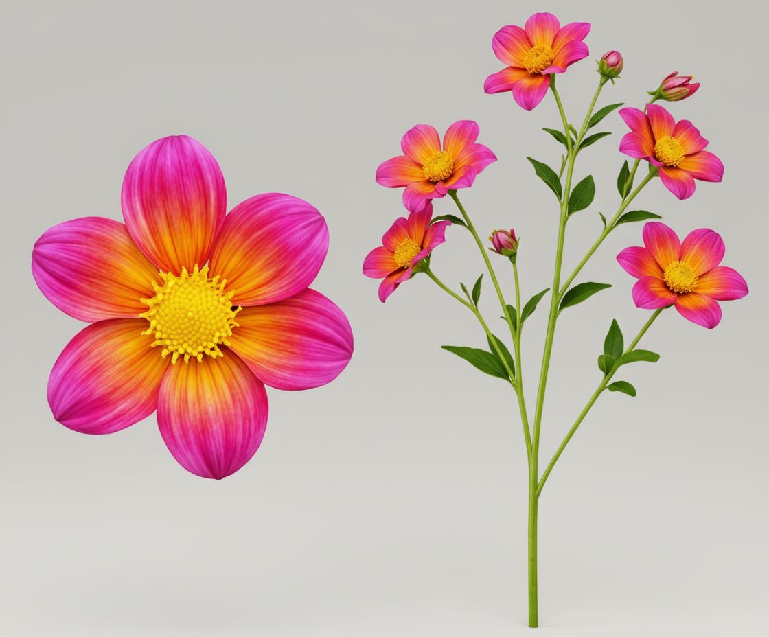 Dahlia Flower Stem free 3D printable STL