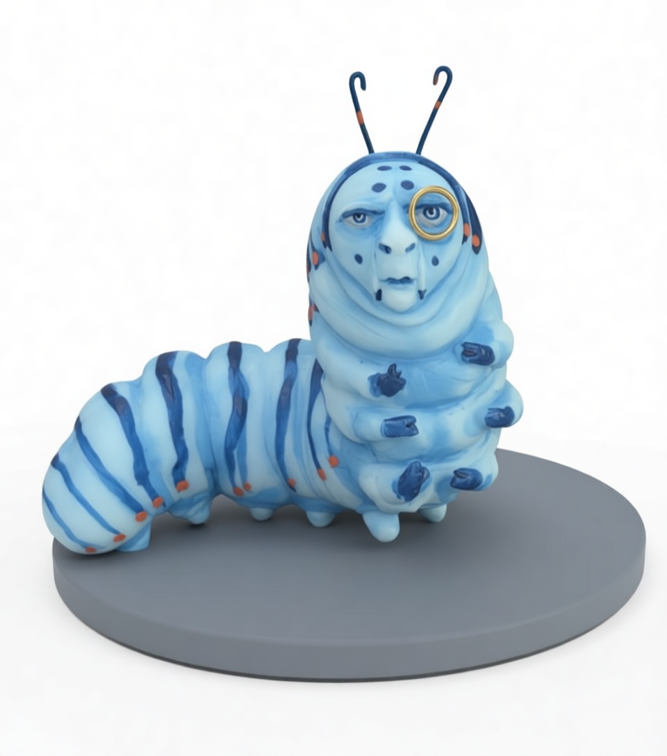 Pinocchio Caterpillar Figurine free 3D printable STL