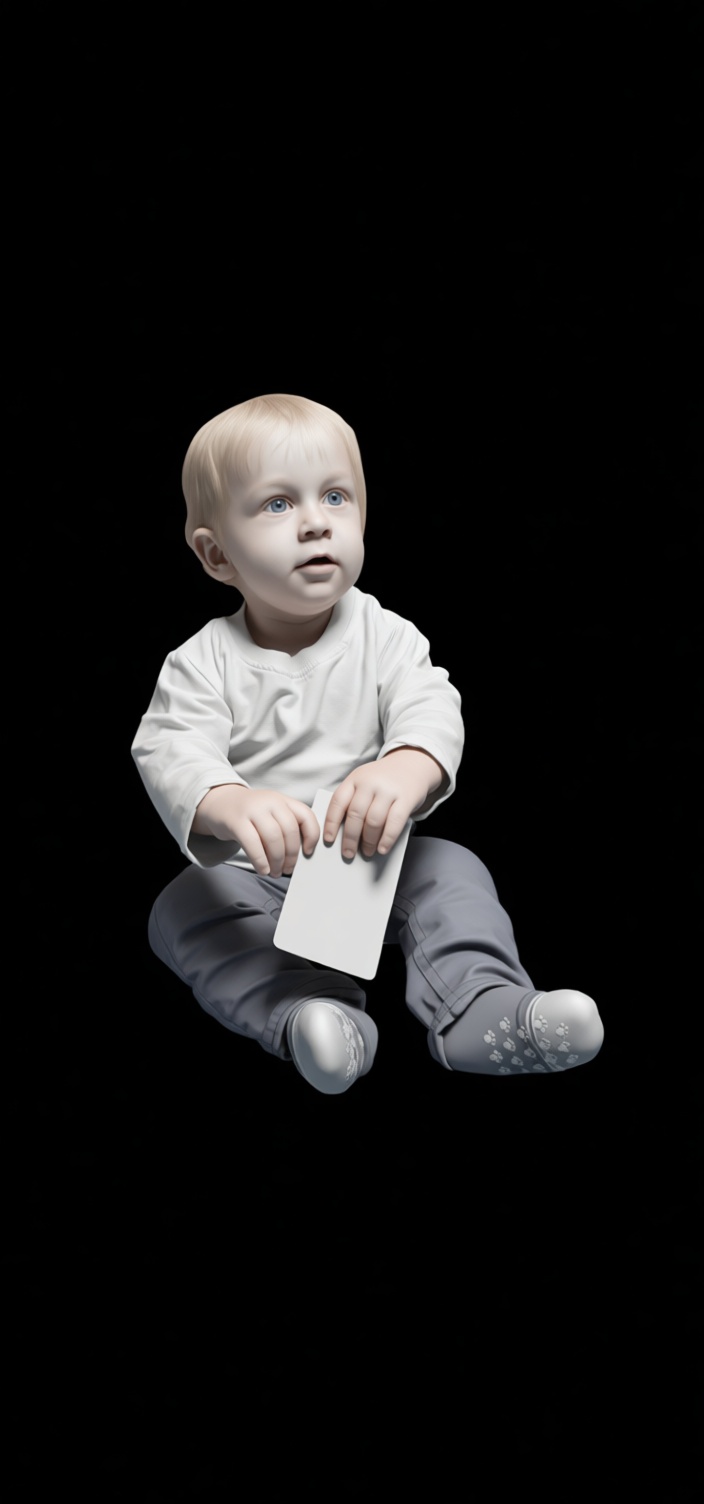 Baby Sitting Figurine free 3D printable STL