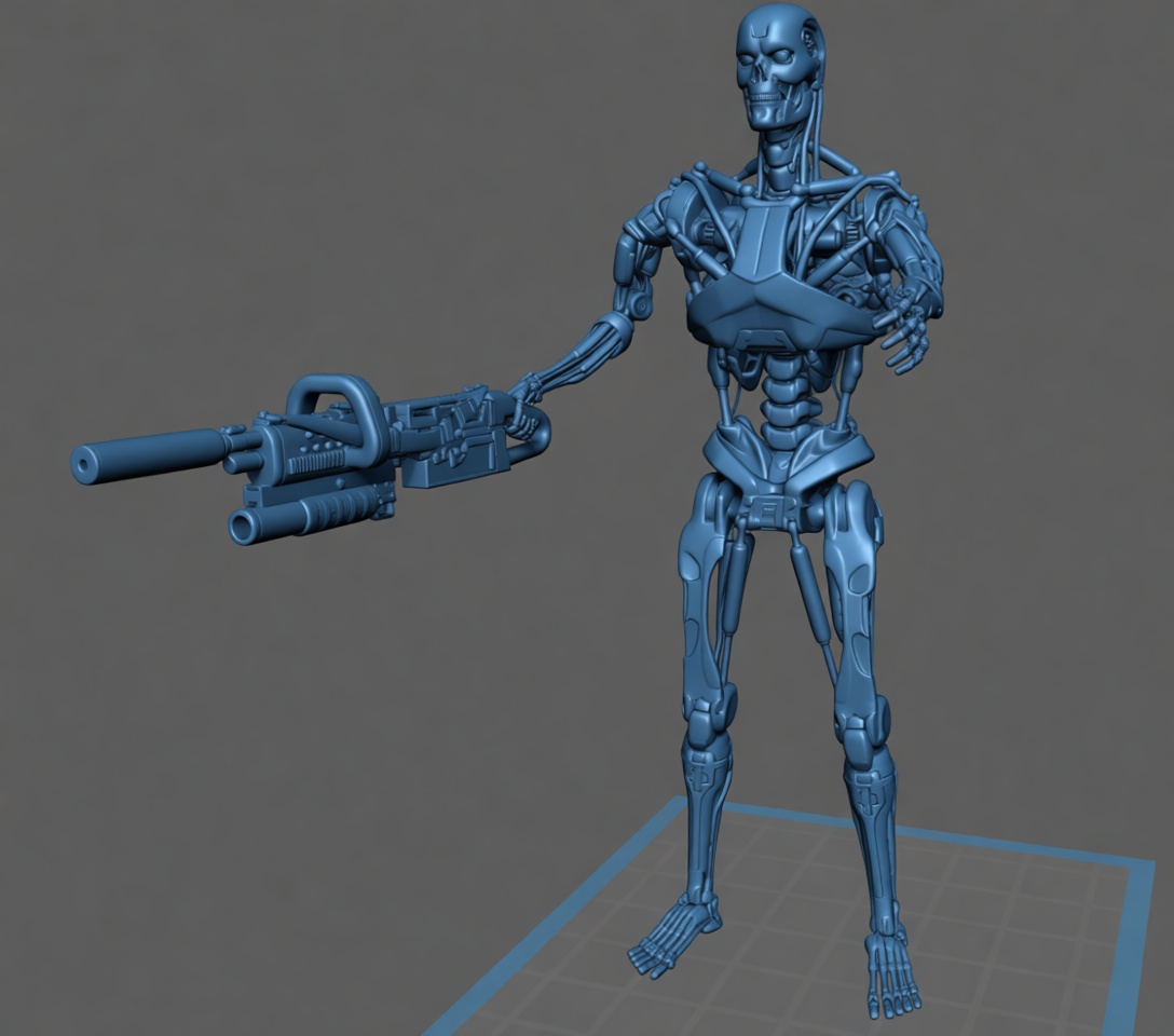 T-800 Endoskeleton Figure free 3D printable STL