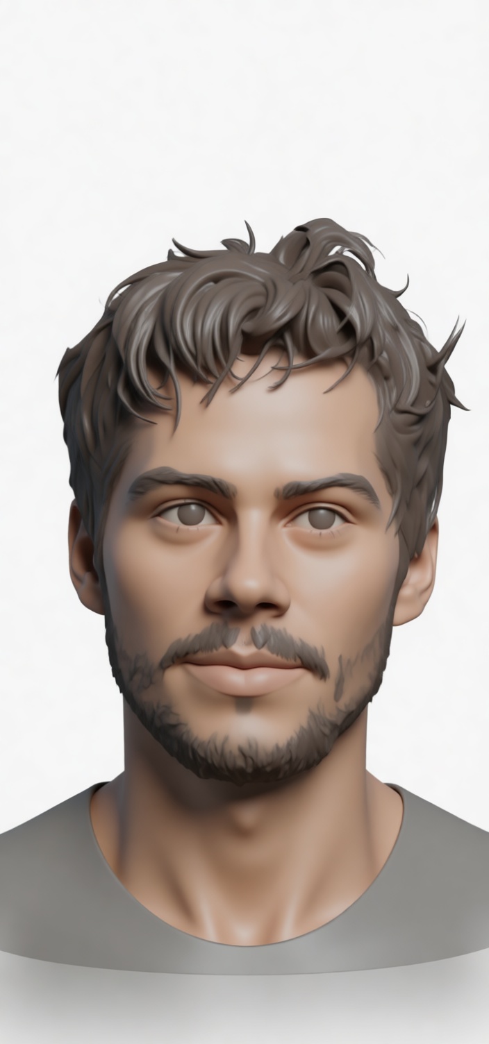 Young Man Bust free 3D printable STL