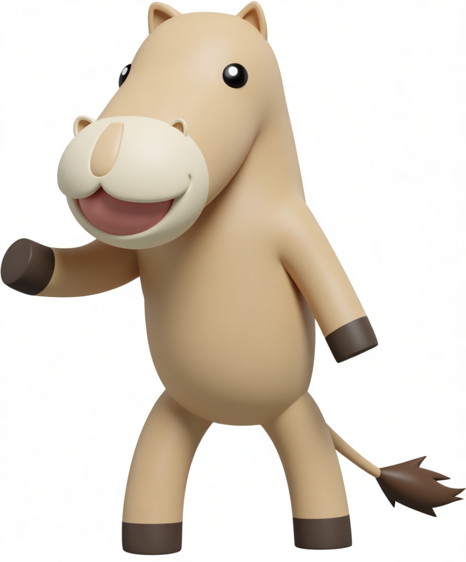 Cartoon Horse Figurine free 3D printable STL