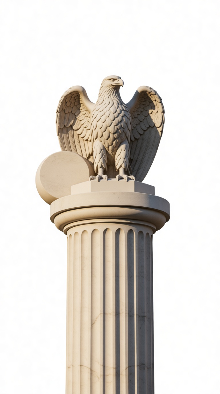 Eagle on Column Statue free 3D printable STL