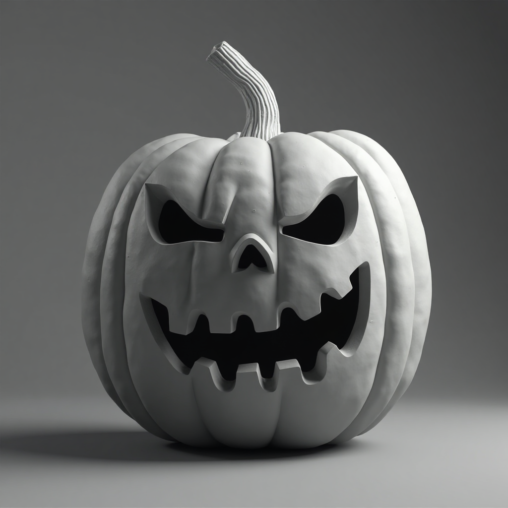 Lopsided Halloween Pumpkin Figurine free 3D printable STL