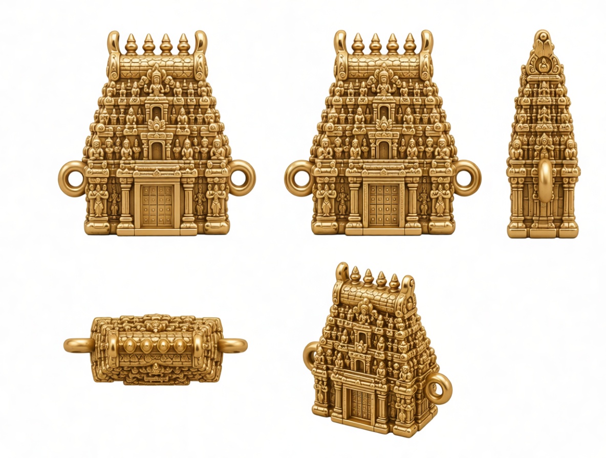 South Indian Temple Charm - Free 3D Printable STL File