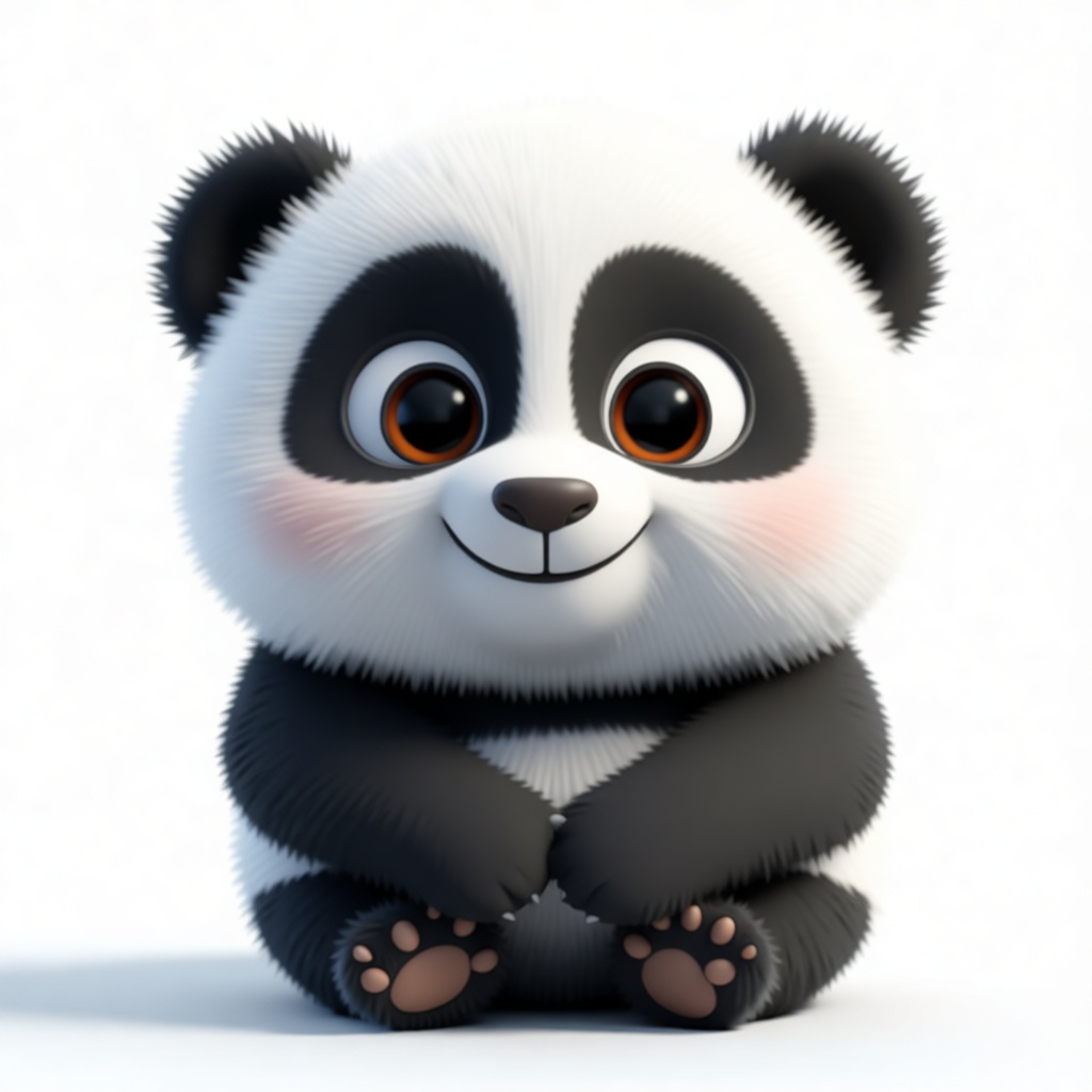 Cute Panda Figurine free 3D printable STL