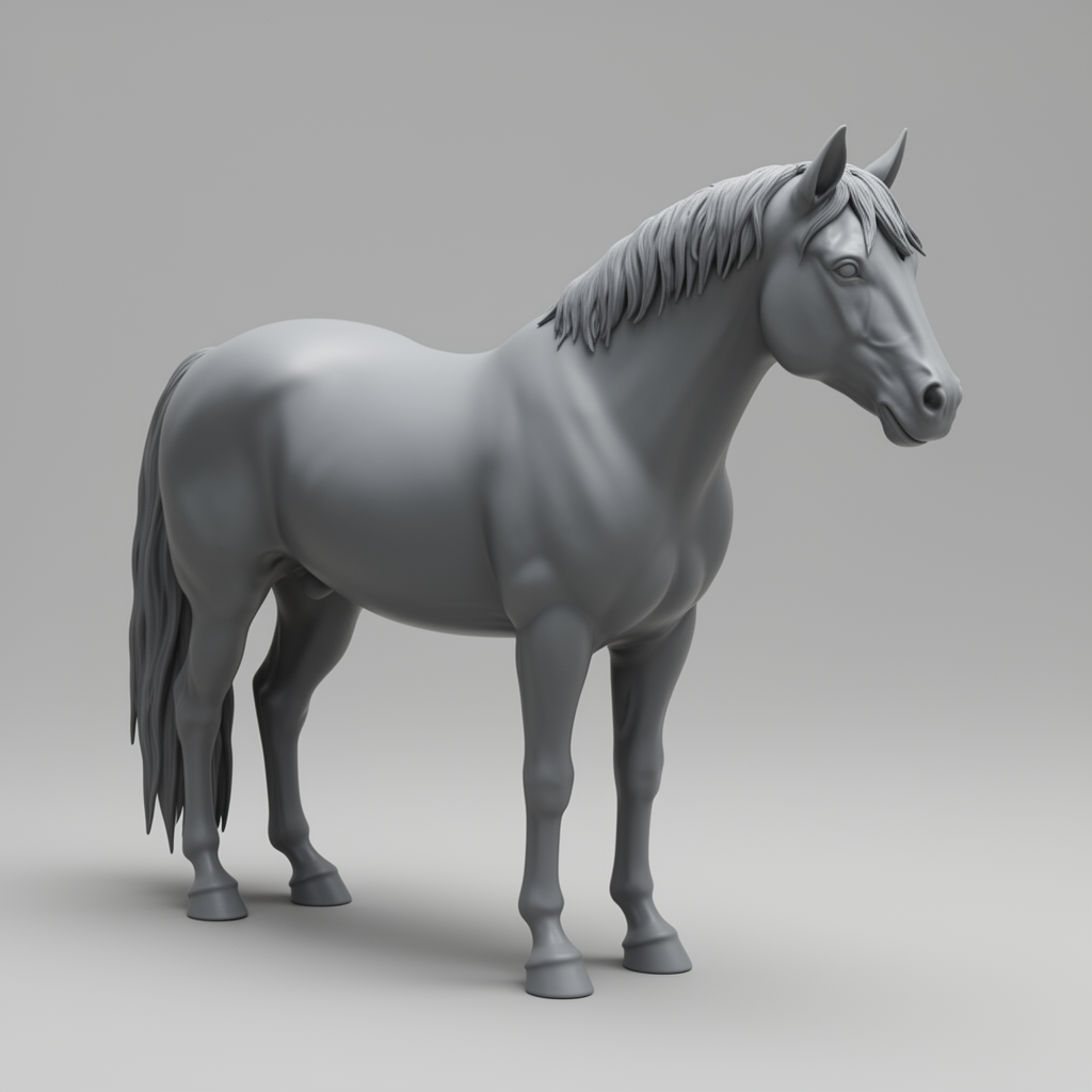 Mangalarga Horse Figurine free 3D printable STL