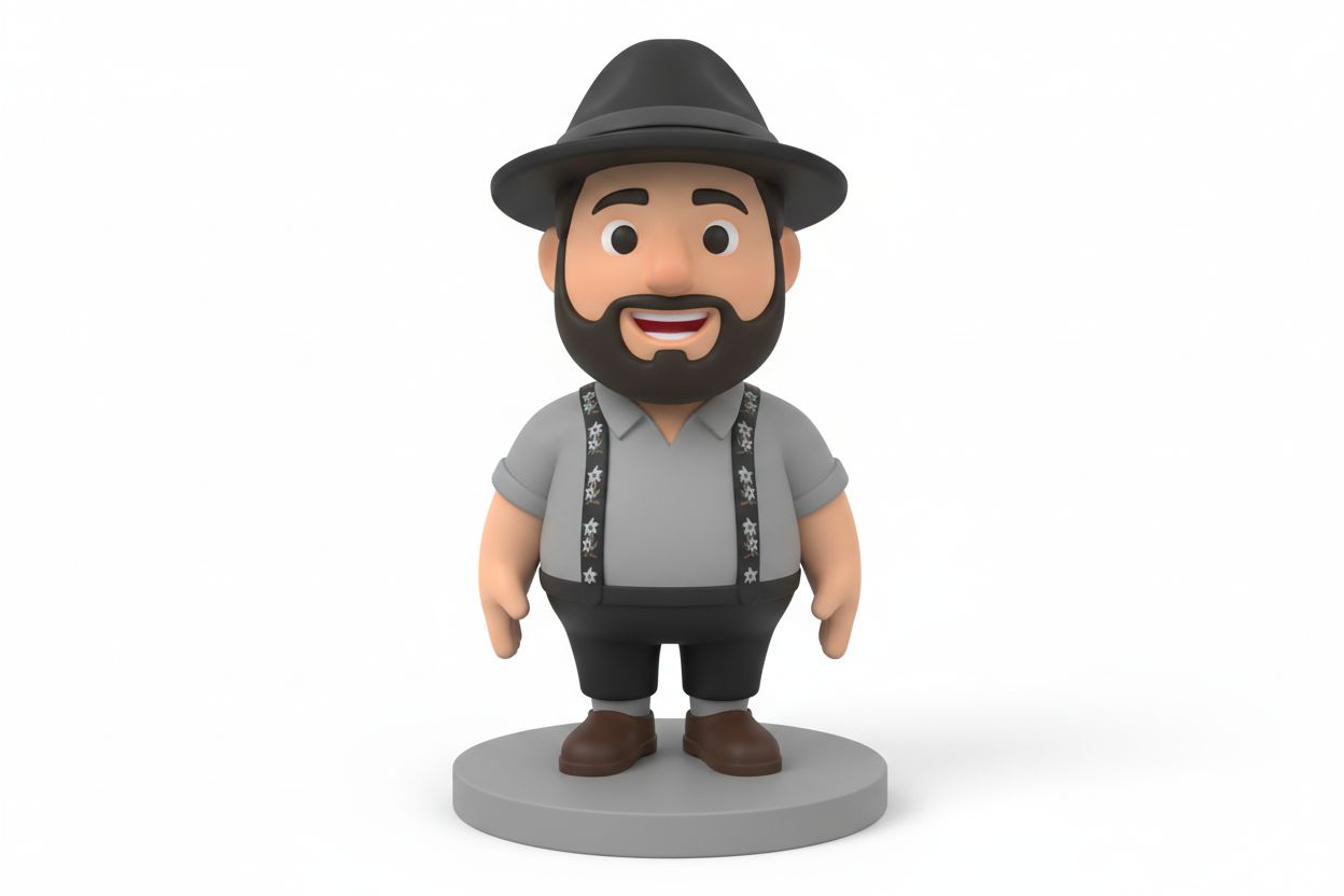 Bearded Man Figurine free 3D printable STL