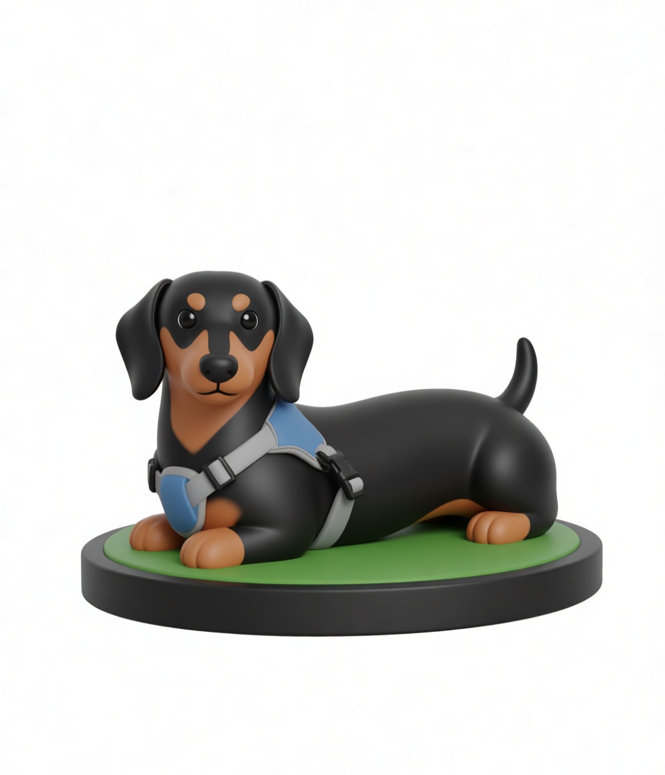 Dachshund Dog Figurine free 3D printable STL