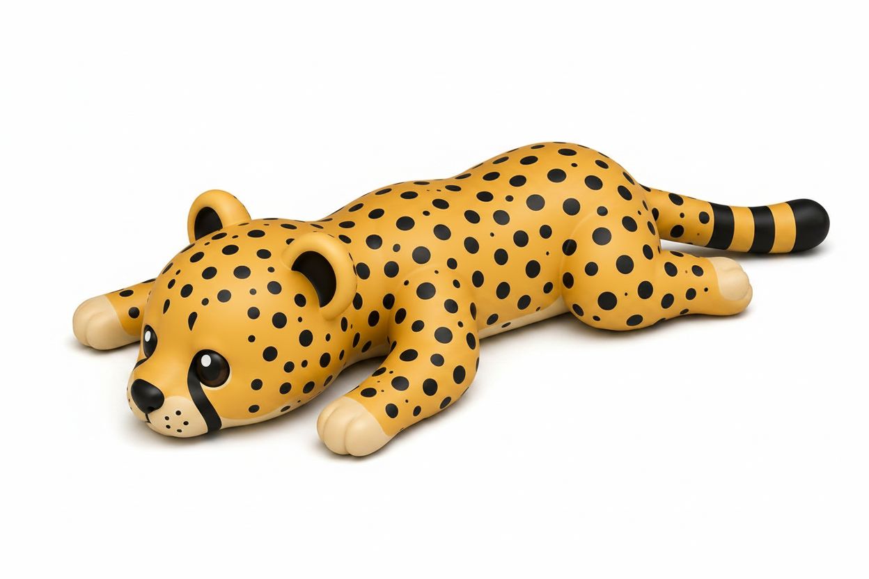 Cheetah Cub Figurine free 3D printable STL