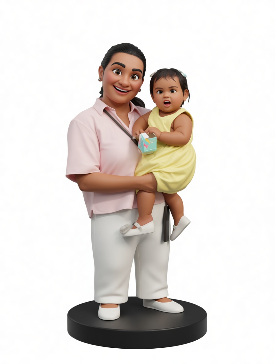 Mother and Baby Figurine free 3D printable STL