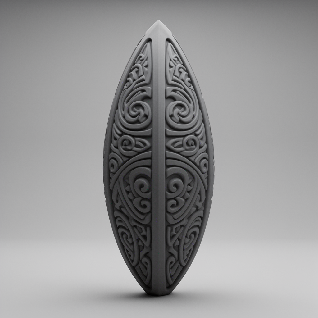 Tribal Oval Paraboloid Sculpture free 3D printable STL