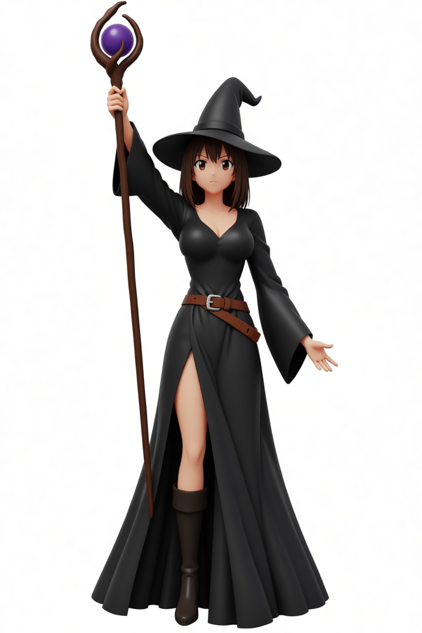Generic Witch Figurine free 3D printable STL