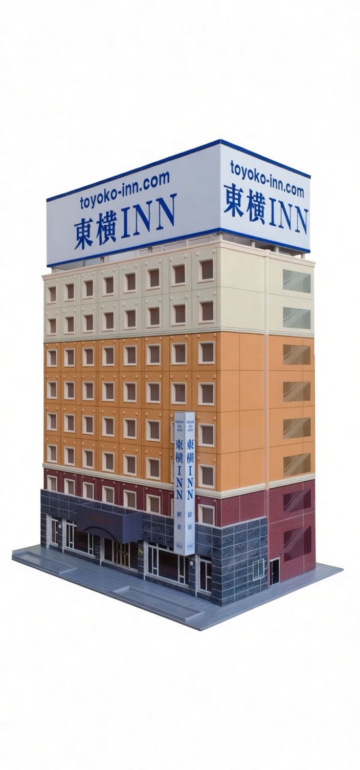 Toyoko Inn Hotel Model free 3D printable STL