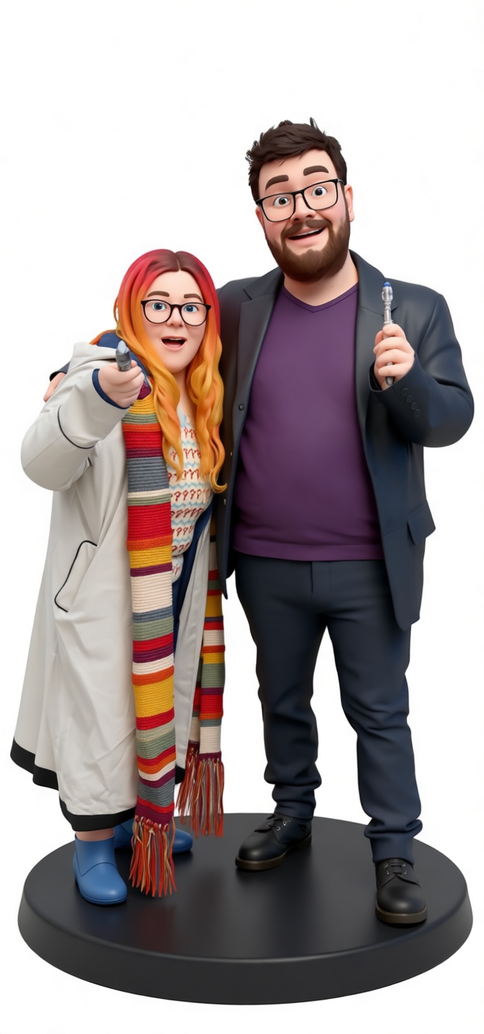 Doctor Who Couple Figurine free 3D printable STL