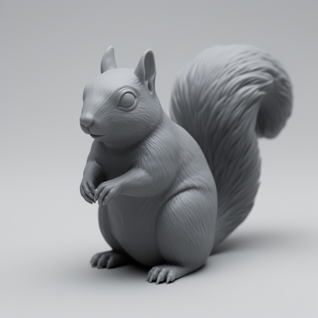 Squirrel Figurine free 3D printable STL