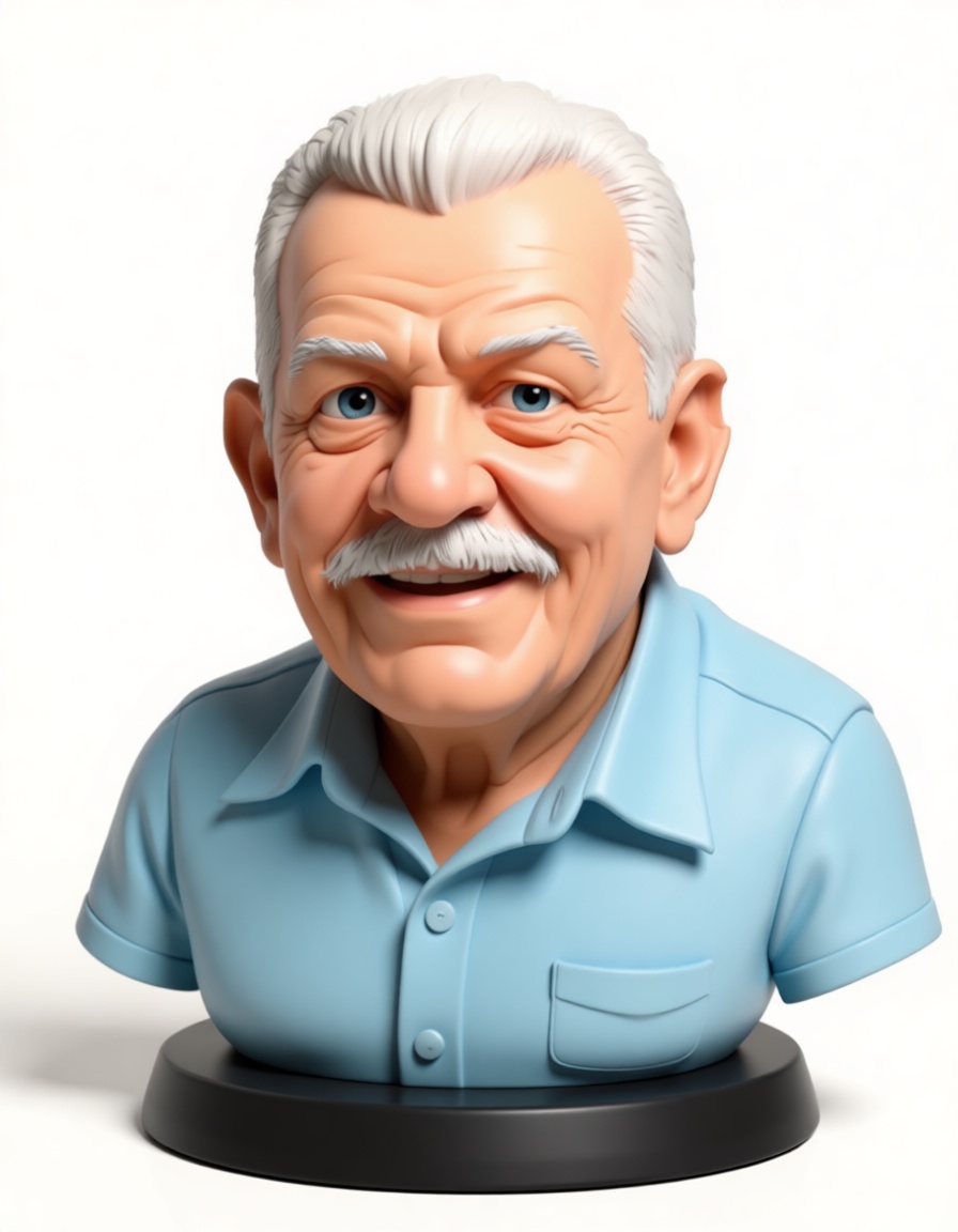 Elderly Man Bust free 3D printable STL