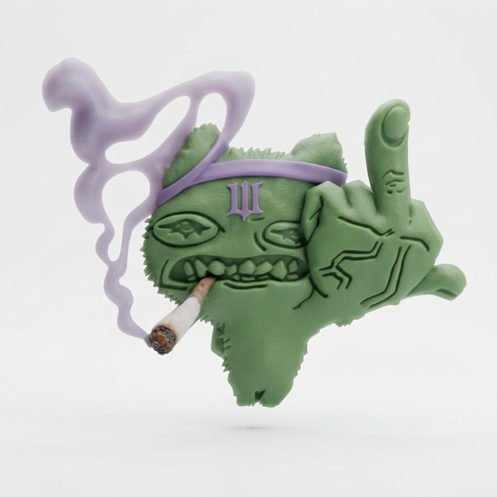 Weed Monster Figurine free 3D printable STL