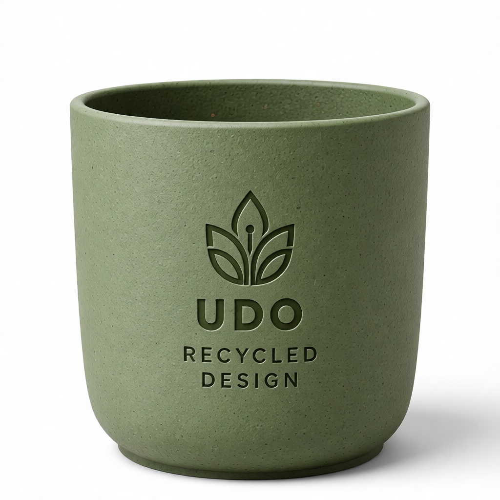 Green Recycled Plant Pot free 3D printable STL