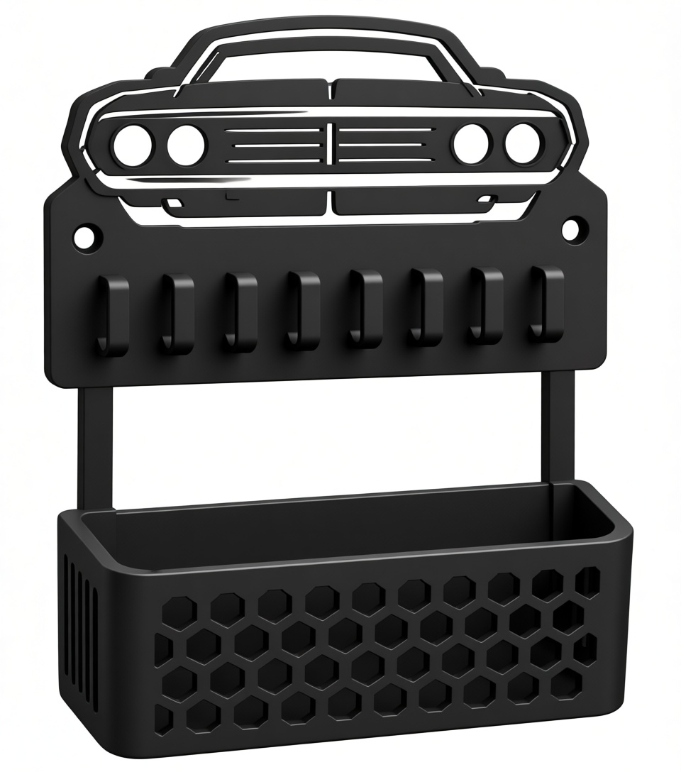 Dodge Charger Key Holder free 3D printable STL