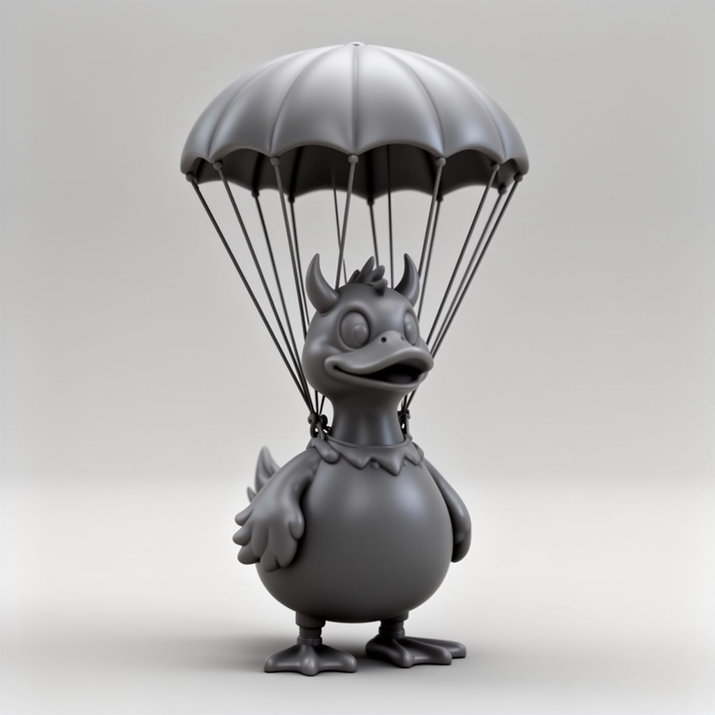 Devil Duck Figurine free 3D printable STL