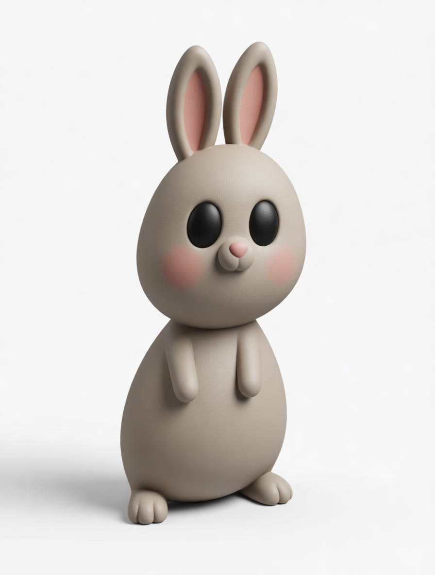 Cute Bunny Figurine free 3D printable STL