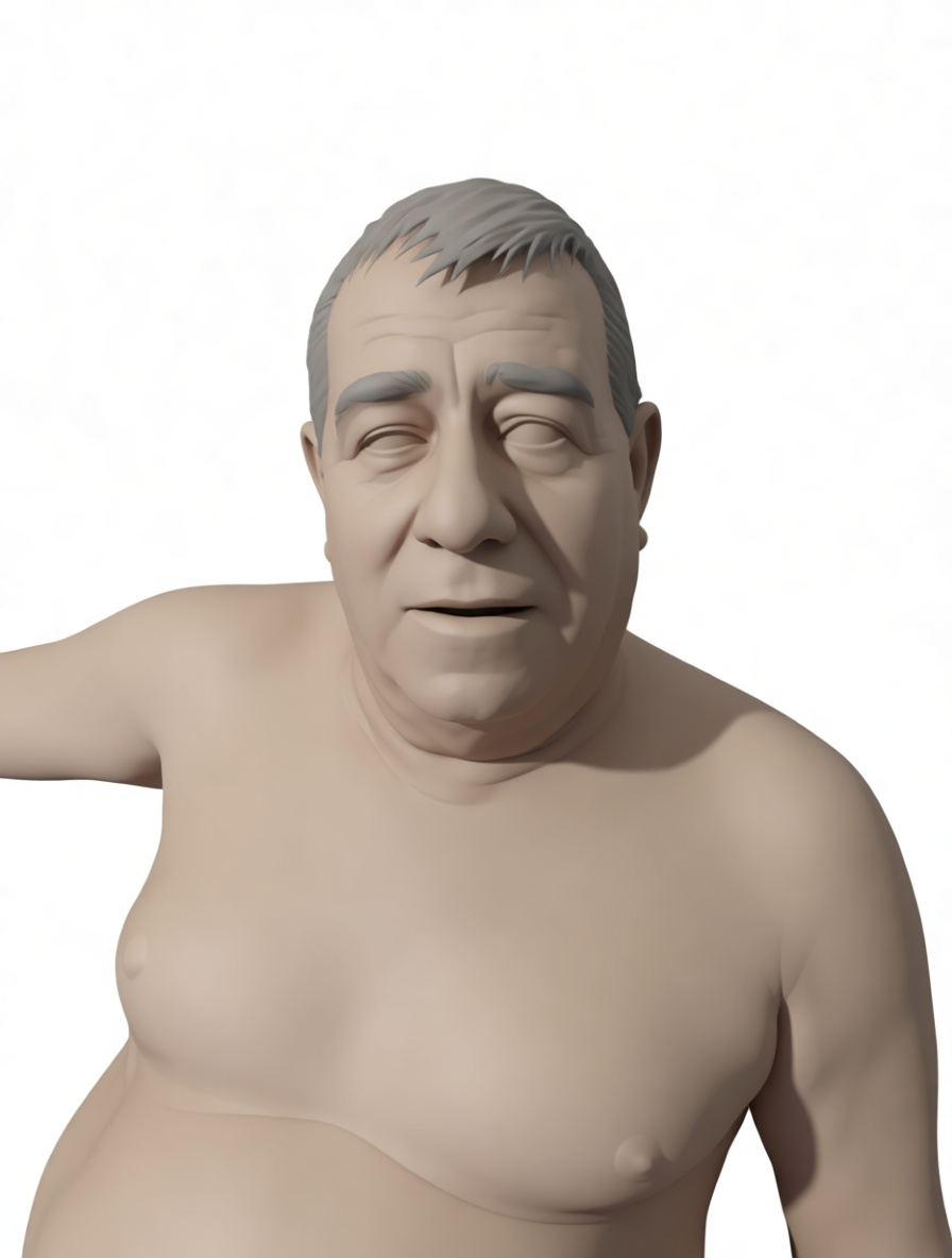 Elderly Man Bust free 3D printable STL