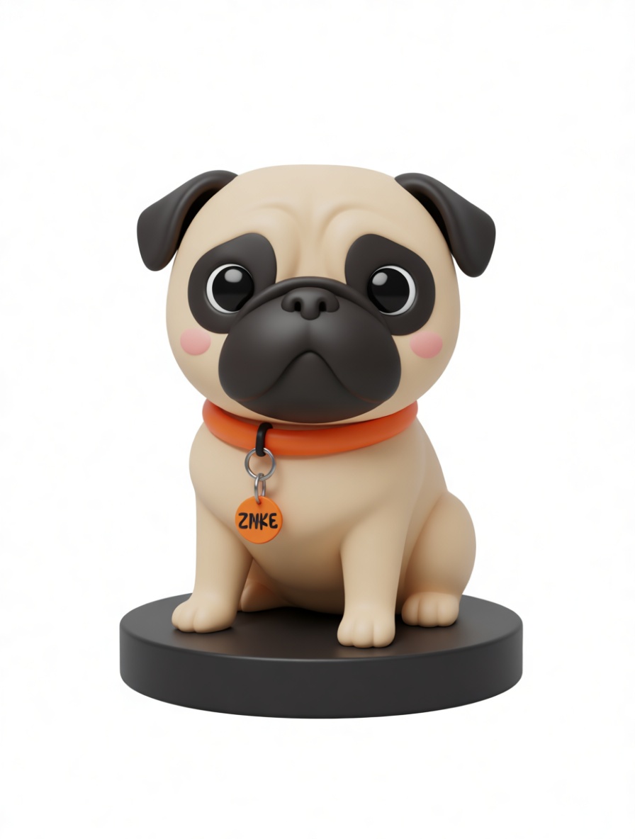 Pug Dog Figurine free 3D printable STL