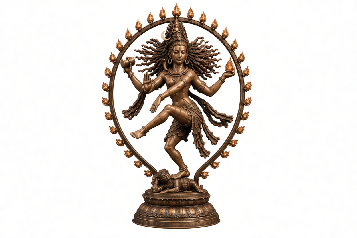 Nataraja Shiva Statue free 3D printable STL