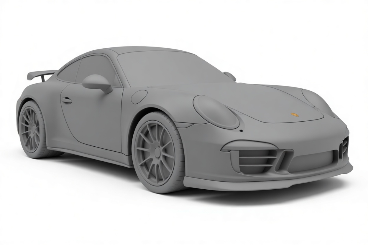 Porsche 911 GT3 Model free 3D printable STL