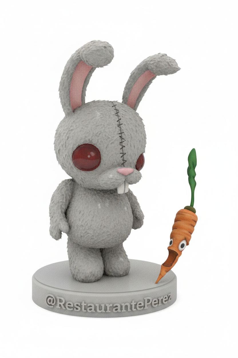 Creepy Bunny Figurine free 3D printable STL