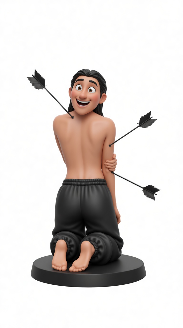 Injured Boy Figurine free 3D printable STL