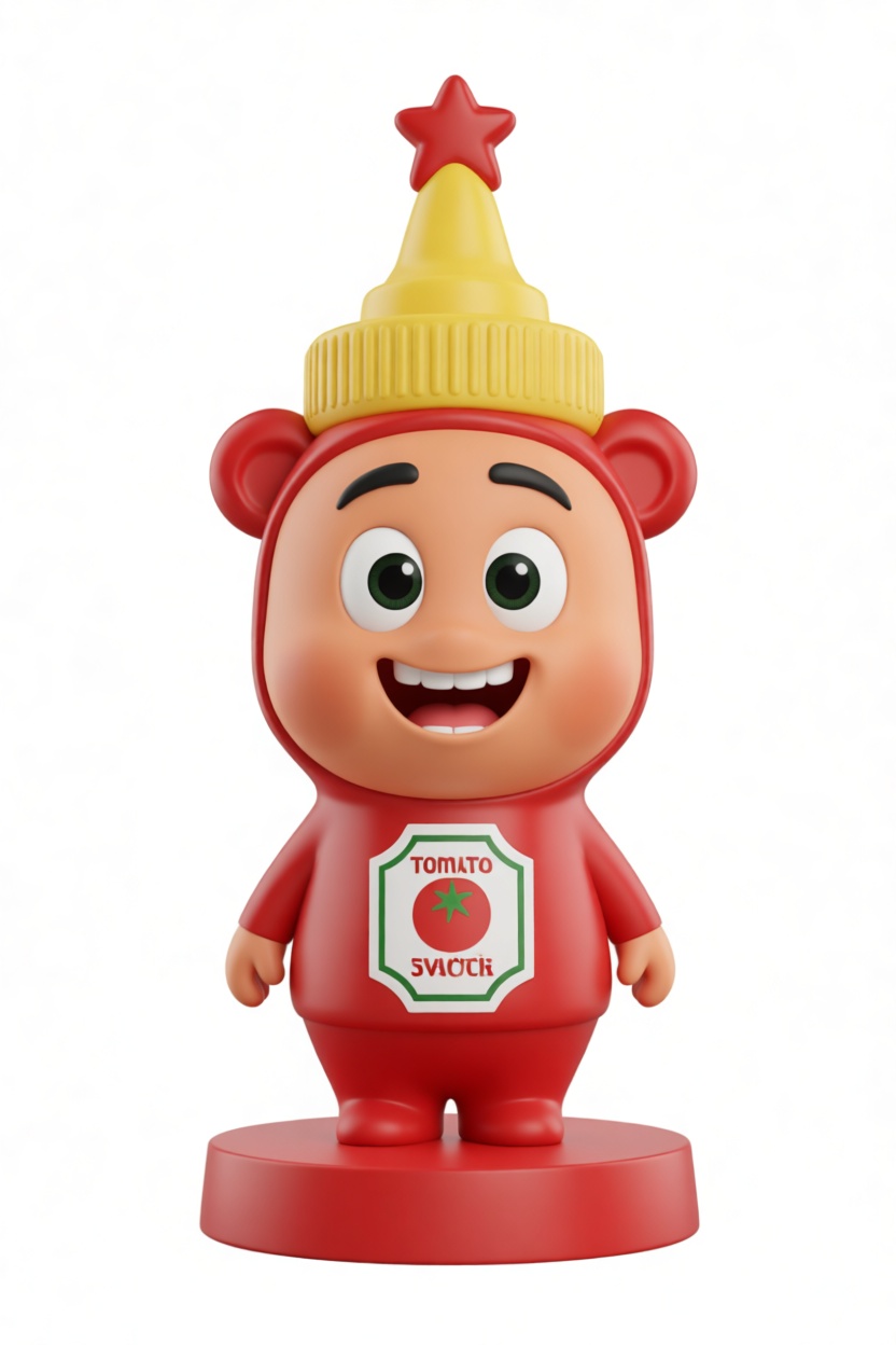 Tomato Sauce Bottle Figurine free 3D printable STL