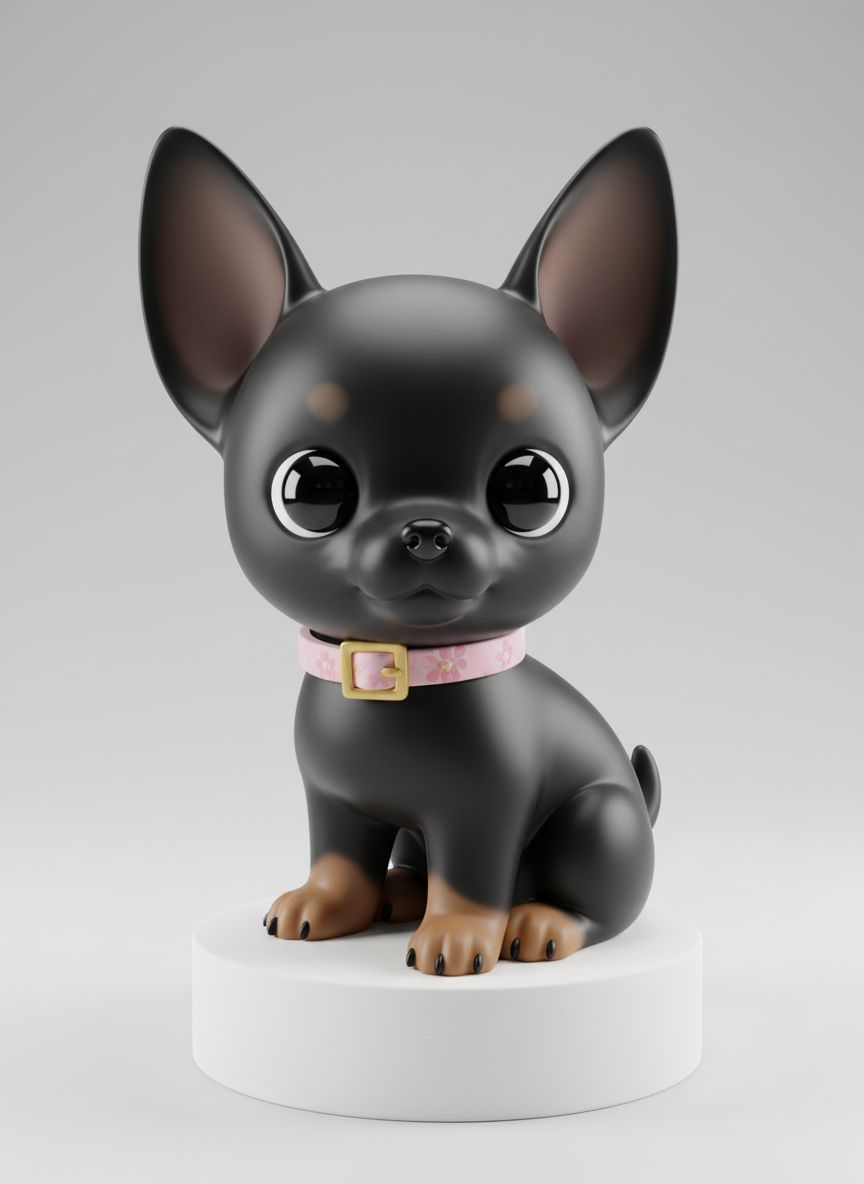 Chihuahua Dog Figurine free 3D printable STL