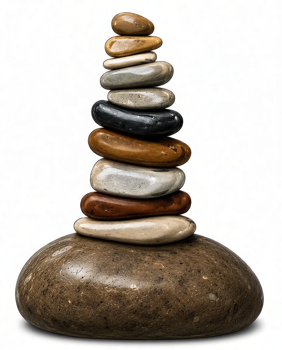 Zen Rock Stack Sculpture free 3D printable STL