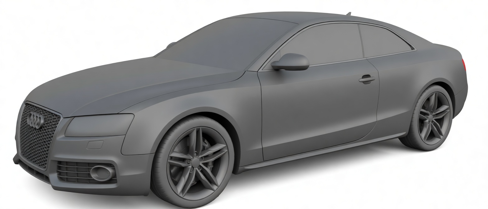 Audi A5 Coupe Model free 3D printable STL